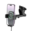 Hoco HW32 Crown push-type wireless charging car holder(center console)