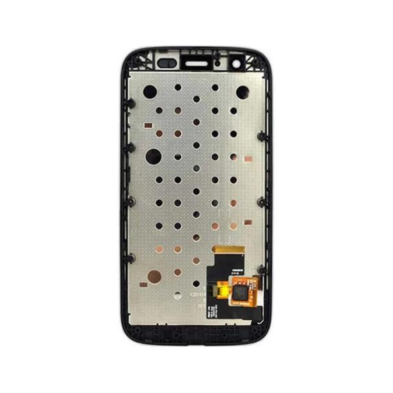 Motorola Moto G LCD Assembly - Original with Frame (White)