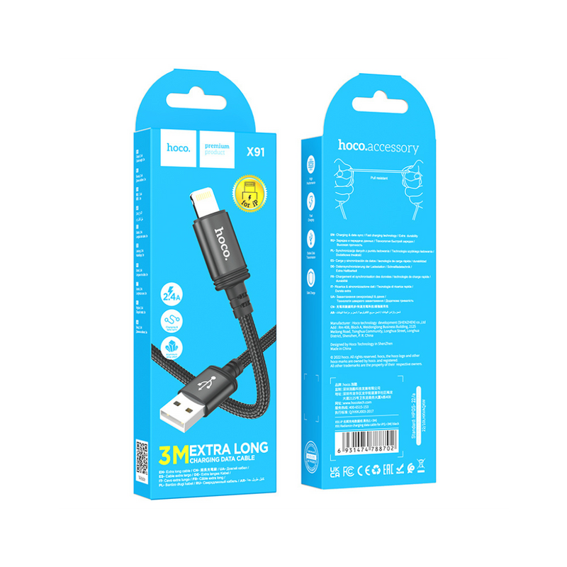 Hoco X91 Radiance Charging Data Cable for iP(L=3M)