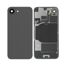 iPhone 16e Back Glass With Steel Plate, Wireless NFC Charging MagSafe Magnet & Flashlight Flex (Black)