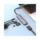 Hoco HB28 Type-C Multi-function Converter (HDTV+USB3.0+USB2.0+SD+TF+PD)