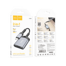 Hoco UA25 2-in-1 Card Reader Type-C