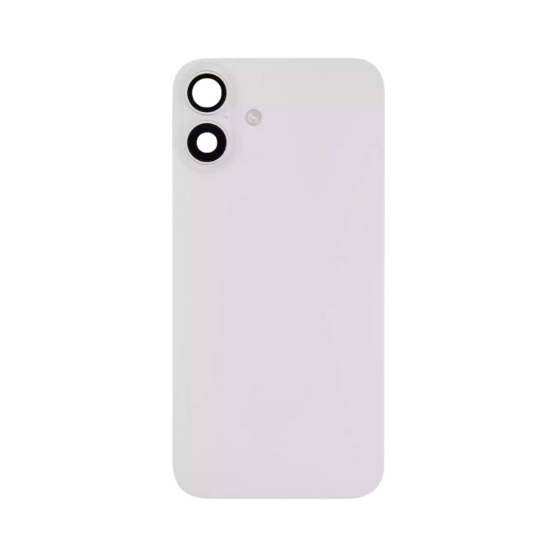 iPhone 16 Back Glass With Steel Plate, Wireless NFC Charging MagSafe Magnet & Flashlight Flex (White)