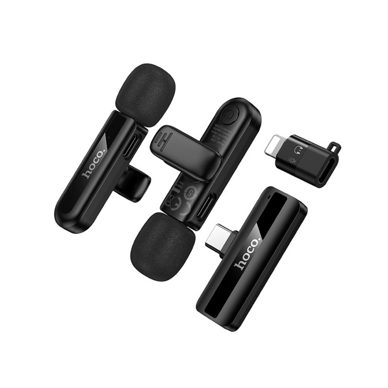 Hoco L20A Fair dual-mic Wireless Microphone (iP/Type-C)