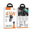 Hoco NZ16B Rigorous PD45W(2C) Car Charger Set (C to iP)