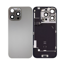 iPhone 16 Pro Back Glass With Steel Plate, Wireless NFC Charging MagSafe Magnet & Flashlight Flex (Natural Titanium)