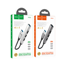 Hoco HB26 4 in 1 Adapter (USB to USB3.0+USB2.0*3)