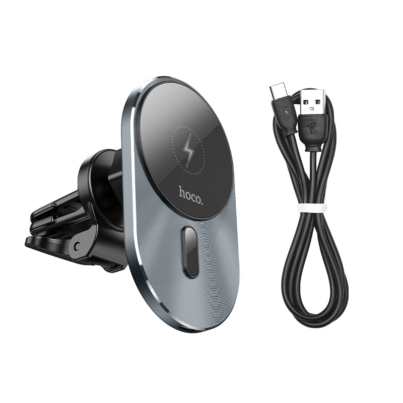Hoco CA91 Magic Magnetic Wireless Fast Charging Car Holder