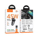 Hoco NZ16B Rigorous PD45W(2C) Car Charger Set (C to C)