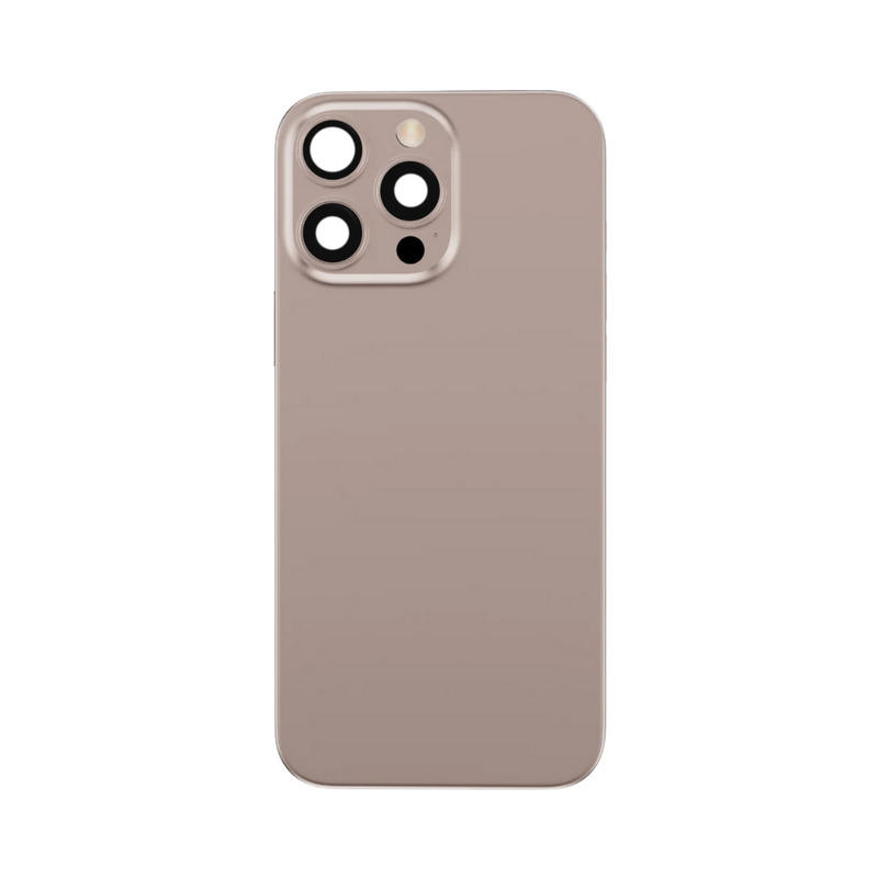 iPhone 16 Pro Max Back Glass With Steel Plate, Wireless NFC Charging MagSafe Magnet & Flashlight Flex (Desert Titanium)