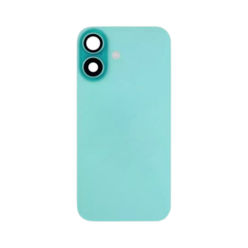 iPhone 16 Back Glass With Steel Plate, Wireless NFC Charging MagSafe Magnet & Flashlight Flex (Teal)