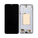 Samsung Galaxy S25 FE - OLED Assembly with frame (Glass Change) - White
