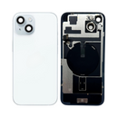 iPhone 15 Plus Back Glass With Steel Plate, Wireless NFC Charging MagSafe Magnet & Flashlight Flex (Blue)