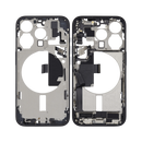 OEM Pulled iPhone 15 Pro Mid-Frame (A Grade) with Small Parts Installed - Blue Titanium