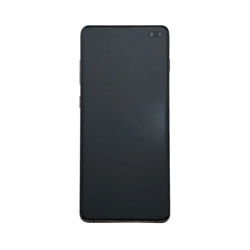 Samsung Galaxy S10 Plus - OLED Assembly with Frame (Compatible with all carriers) Prism Black (Service Pack)