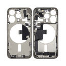 OEM Pulled iPhone 15 Pro Mid-Frame (A Grade) with Small Parts Installed - Natural Titanium