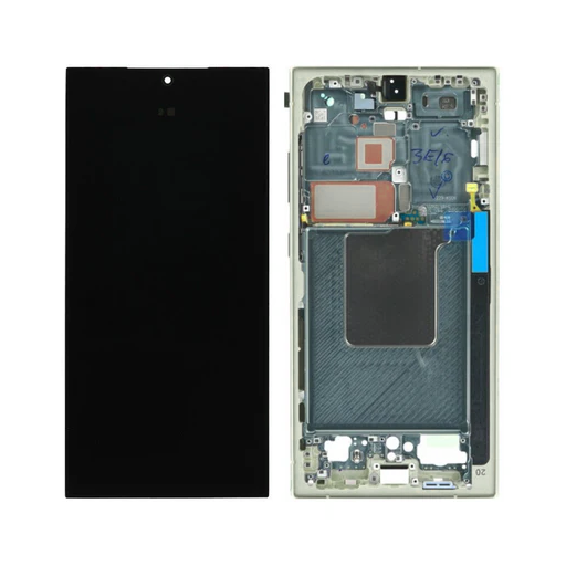 Samsung Galaxy S24 Ultra - OLED Assembly with frame (Glass Change) - Titanium Green