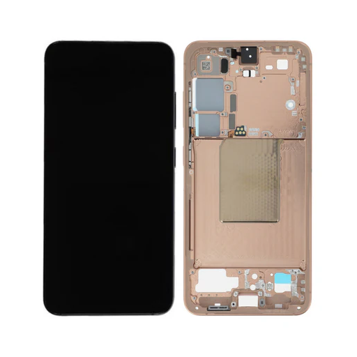 Samsung Galaxy S24 Plus - OLED Assembly with frame (Glass Change) - Sandstone Orange
