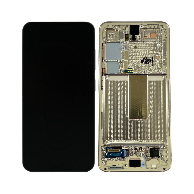 Samsung Galaxy S23 - OLED Assembly with Frame (Service Pack) - Cream