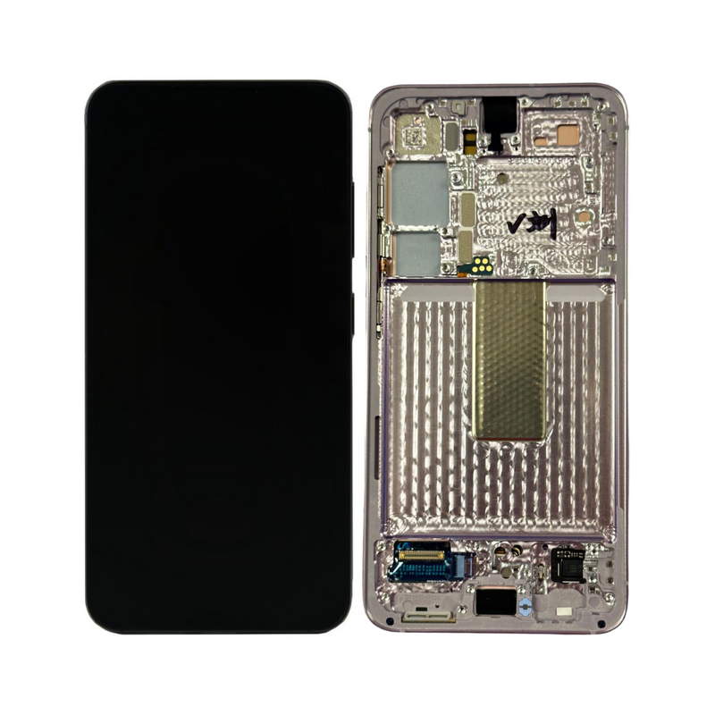 Samsung Galaxy S23 - OLED Assembly with Frame (Service Pack) - Lavender