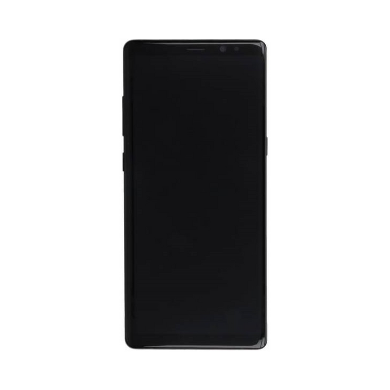 Samsung Galaxy Note 9 - OLED Assembly with frame Midnight Black (Glass Change)