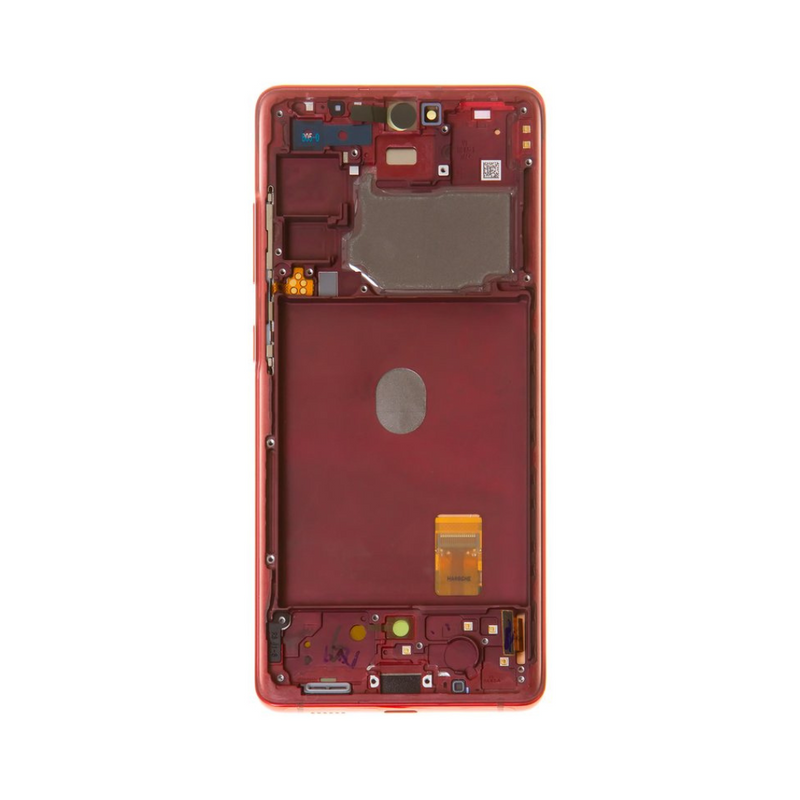 Samsung Galaxy S20 FE 5G - OLED Assembly with frame Cloud Red (Glass Change)