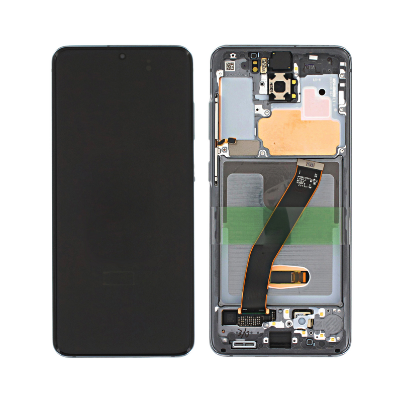 Samsung Galaxy S20 5G - Original Pulled OLED Assembly with frame Cosmic Grey - (B Grade)