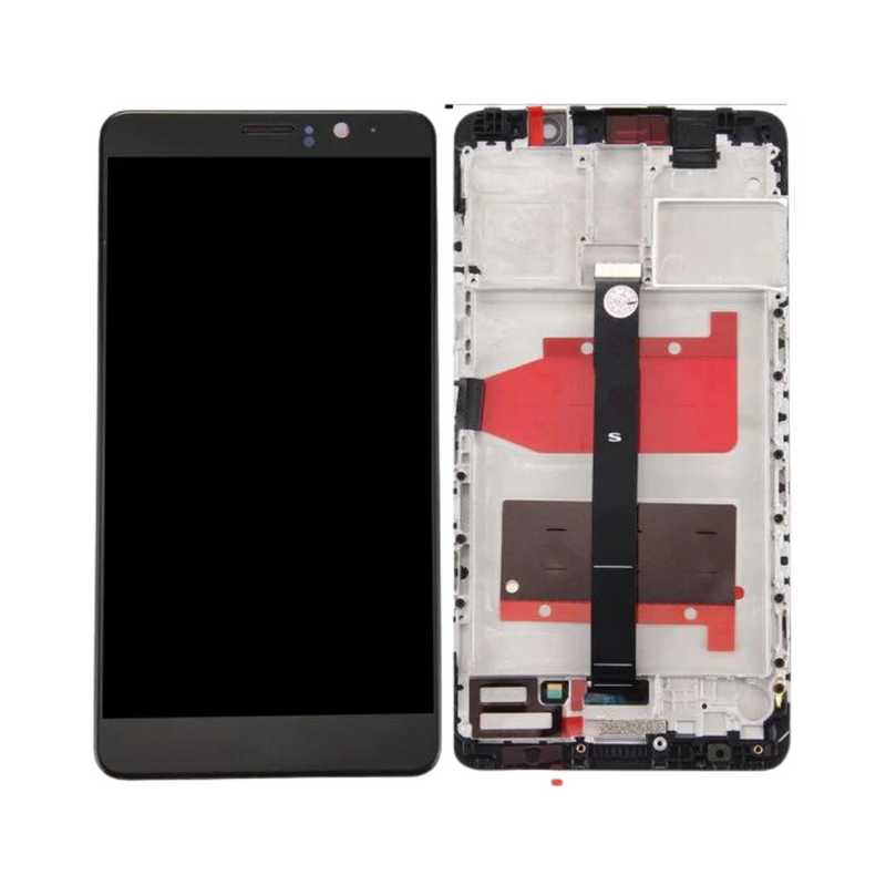 Huawei Mate 9 LCD Assembly - Original with Frame (Black)