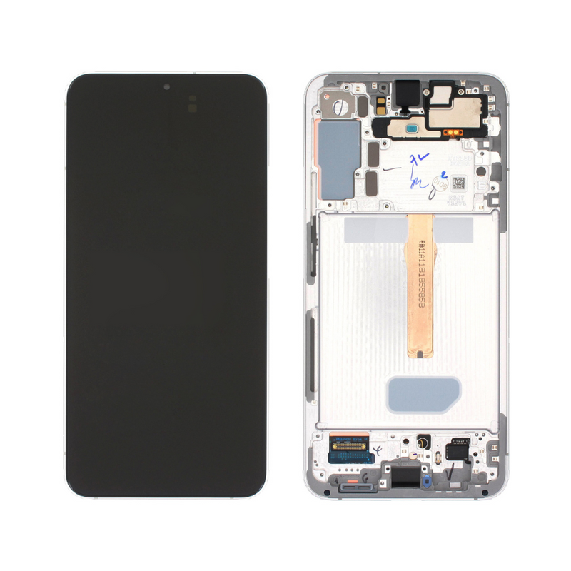 Samsung Galaxy S22 5G - OLED Screen Assembly with Frame White (Service Pack)