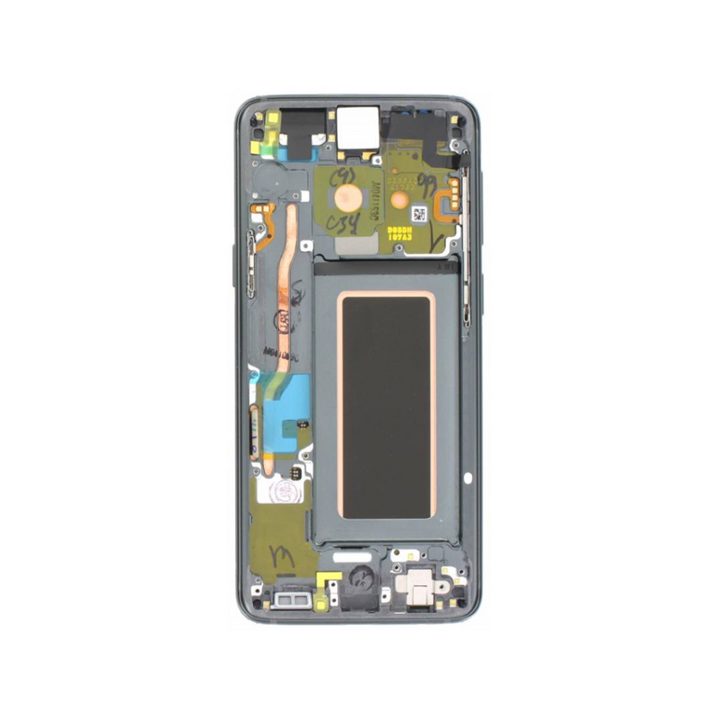 Samsung Galaxy S9 - Original Pulled OLED Assembly with frame Cosmic Grey - (B Grade)