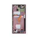 Samsung Galaxy S22 Ultra - Original Pulled OLED Assembly with frame (A-/B+ Grade) - Burgundy