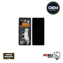 LG Velvet 5G OLED Assembly - OEM with Frame (Grey)
