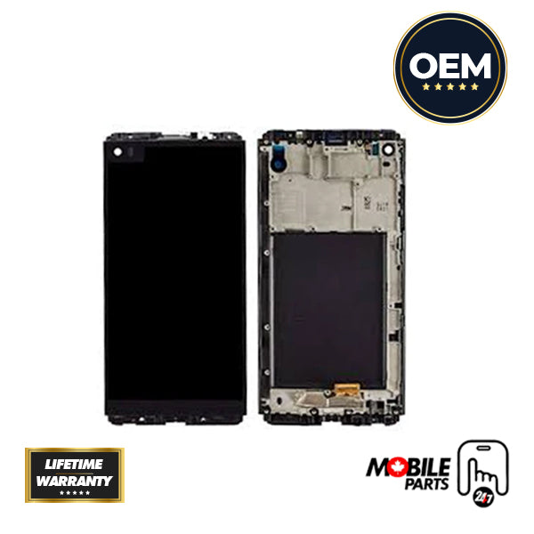 LG V20 LCD Assembly - Original with Frame (Black)