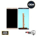 Huawei Ascend Mate LCD Assembly (Changed Glass) - Original without Frame (White)