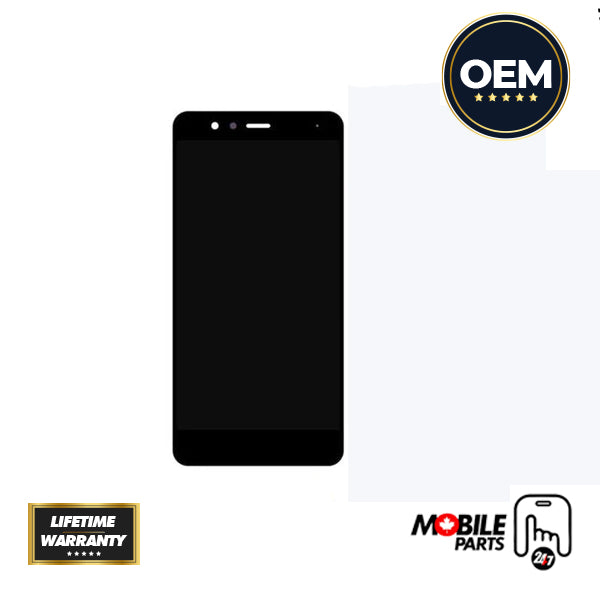 Huawei P10 LCD Assembly - Original with Frame (Black)