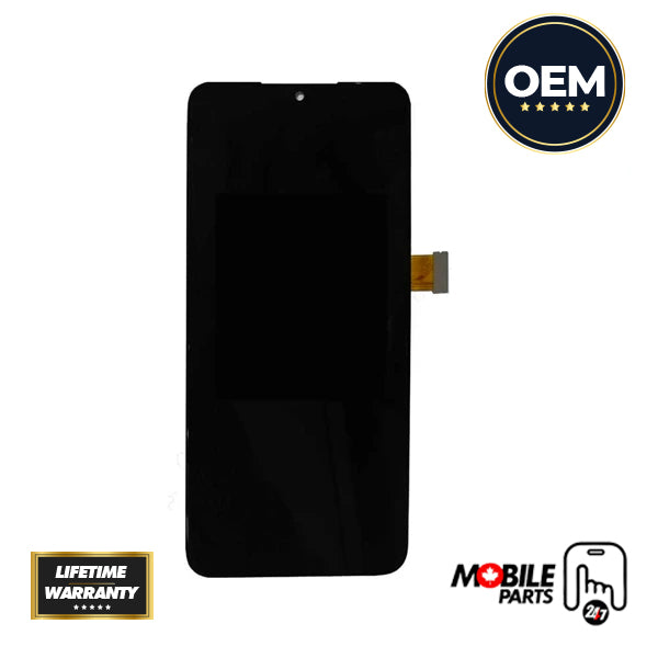 LG G8X / V50S ThinQ LCD Assembly - Original with Frame (Black)