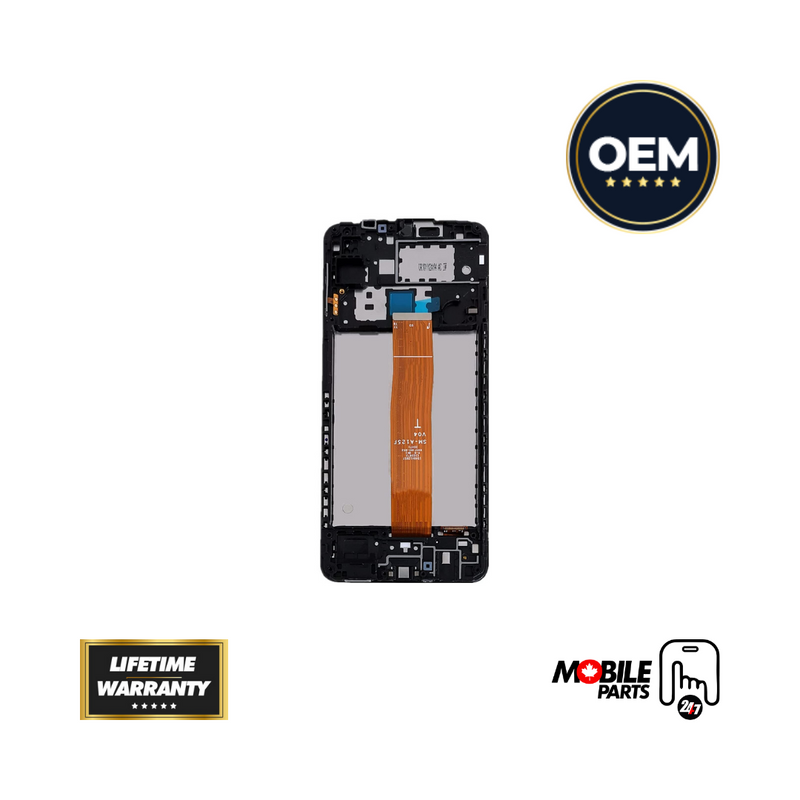 Samsung Galaxy A12 - OLED Assembly with Frame (Glass Change)