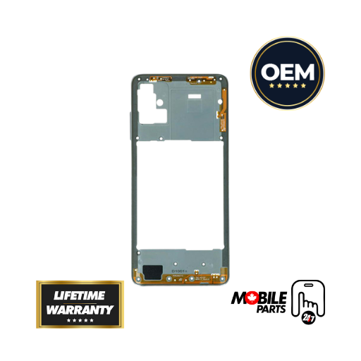 Samsung Galaxy A51 Mid-Frame Housing (Crush White) - Original