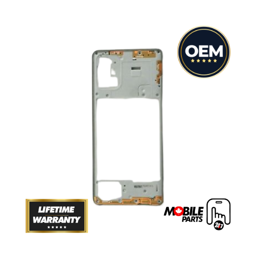 Samsung Galaxy A71 Mid-Frame Housing (Crush Silver) - Original