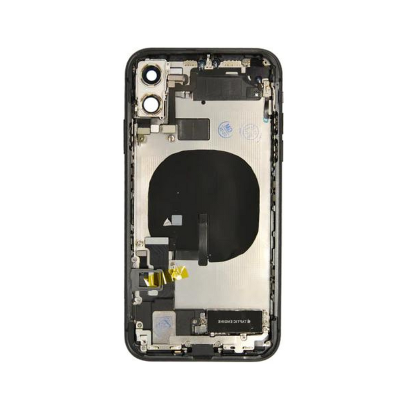 OEM Pulled iPhone 12  Housing (A Grade) with Small Parts Installed - Black (with logo)