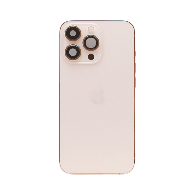 OEM Pulled iPhone 13 Pro Max Housing (A Grade) with Small Parts Installed - Gold (with logo)