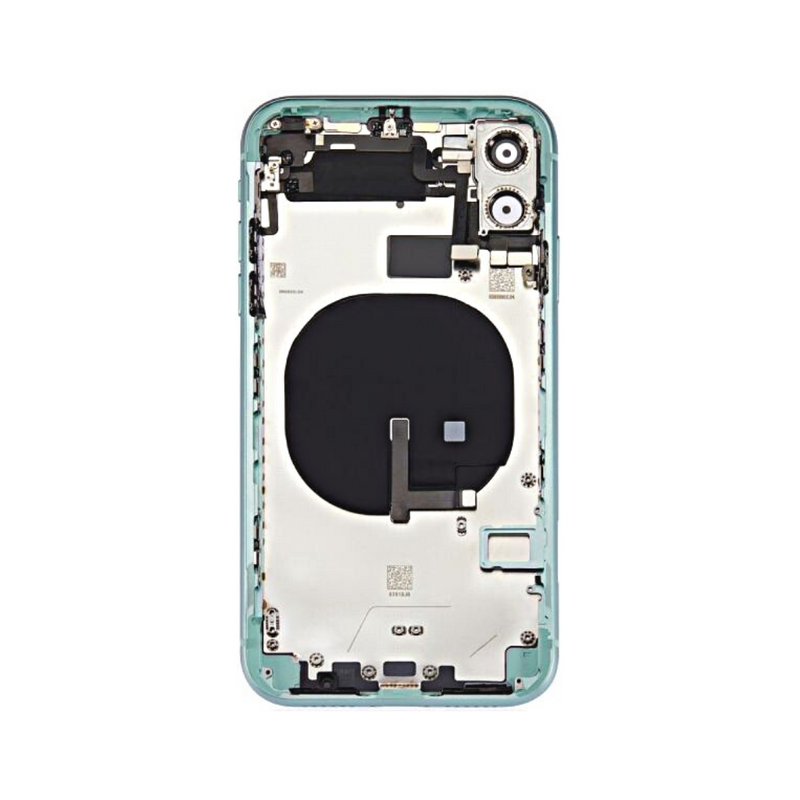 OEM Pulled iPhone 11 Housing (B Grade) with Small Parts Installed - Green (with logo)