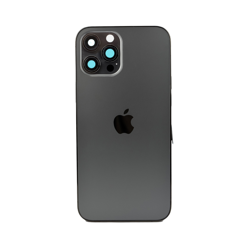 OEM Pulled iPhone 12 Pro Housing (B Grade) with Small Parts Installed - Graphite (with logo)