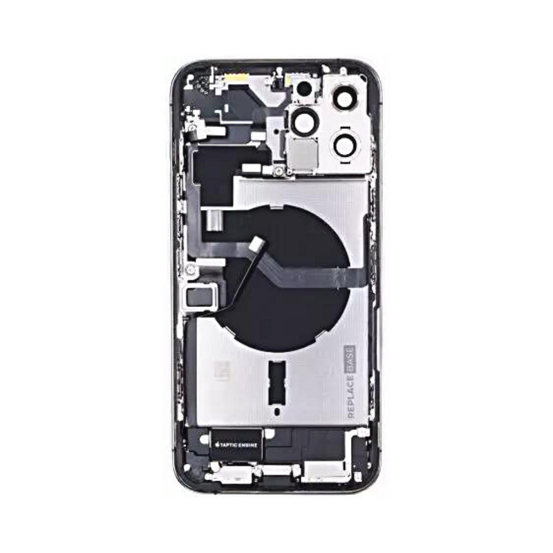 OEM Pulled iPhone 12 Pro Max Housing (B Grade) with Small Parts Installed - Graphite (with logo)