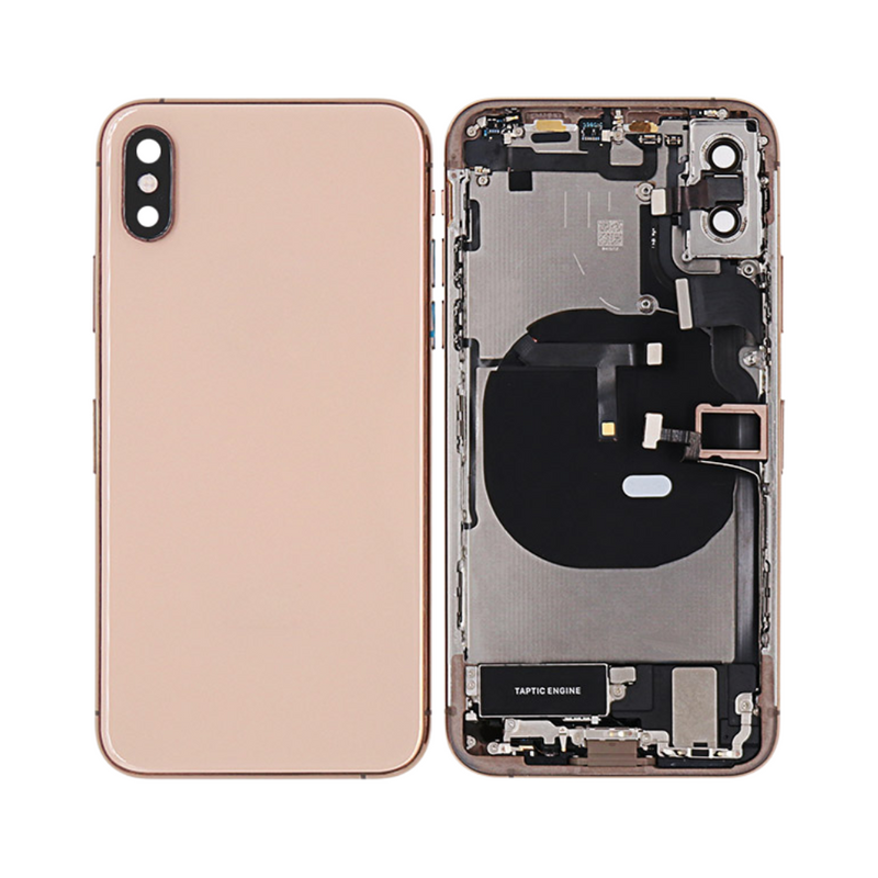 OEM Pulled iPhone XS Max Housing (A Grade) with Small Parts Installed - Gold (with logo)