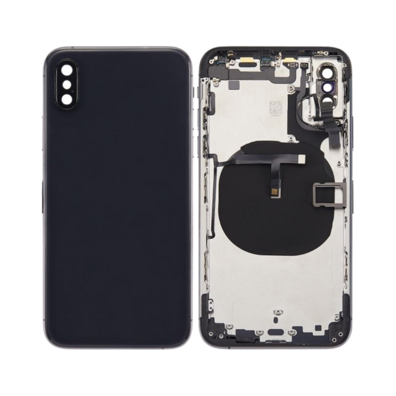 OEM Pulled iPhone XS Max Housing (B Grade) with Small Parts Installed - Space Grey (with logo)