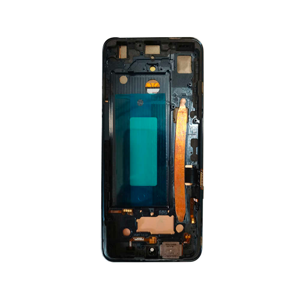 LG G8X / V50S ThinQ LCD Assembly - Original with Frame (Black)