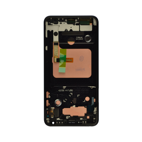 LG V30 LCD Assembly - Original with Frame (Black)