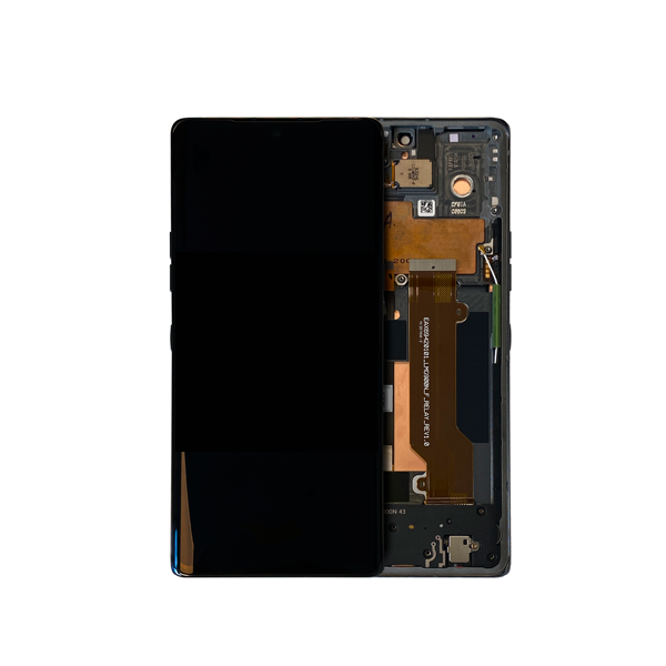 LG Velvet 5G OLED Assembly - Original with Frame (Grey)