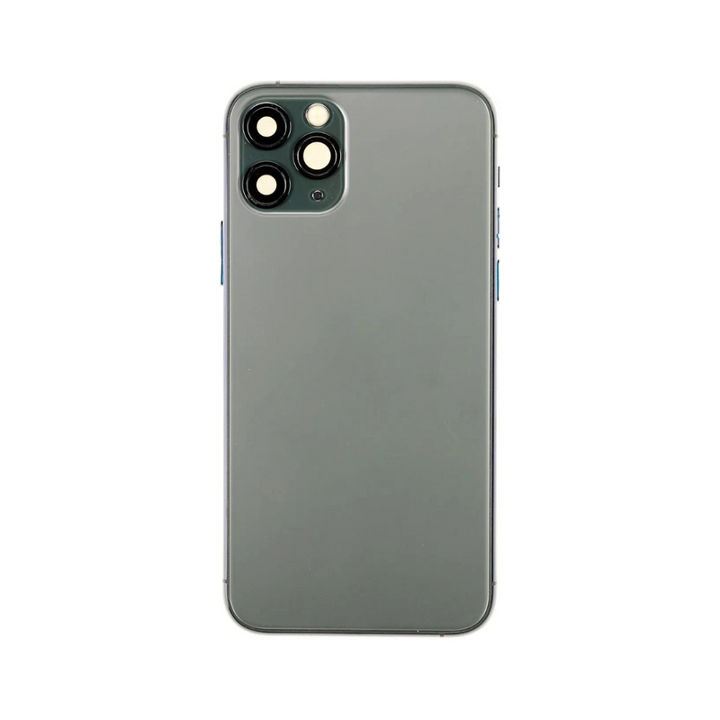 OEM Pulled iPhone 11 Pro Max Housing (A Grade) with Small Parts Installed - Midnight Green (with logo)